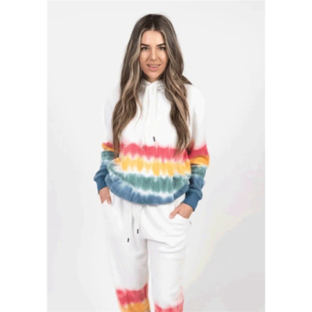 NWT FEAT Clothing XL BlanketBlend Crewneck & Pants Set Sunset Lover 115462